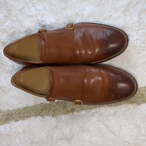 Cole Haan Men's Double Monk Oxford Size 9 British Tan
